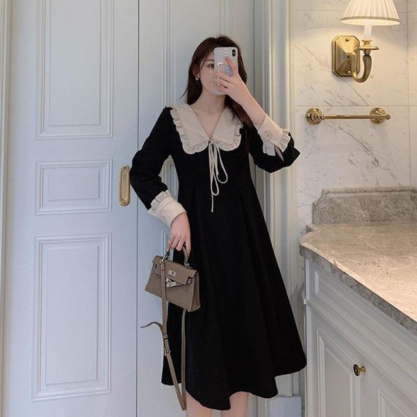 women's dress in autumn and winter style slim waist goddess black french hepburn platycodon grandiflorum, Black;gray
women's dress in autumn and winter style slim waist goddess black french hepburn platycodon grandiflorum, Black;gray