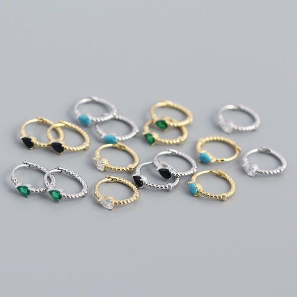 hoop & huggie 10mm 1pair 100% real.925 sterling silver blue turquoise /emerald /black agate waterdrop earring ears tle2262, Golden;silver
hoop & huggie 10mm 1pair 100% real.925 sterling silver blue turquoise /emerald /black agate waterdrop earring ears tle2262, Golden;silver