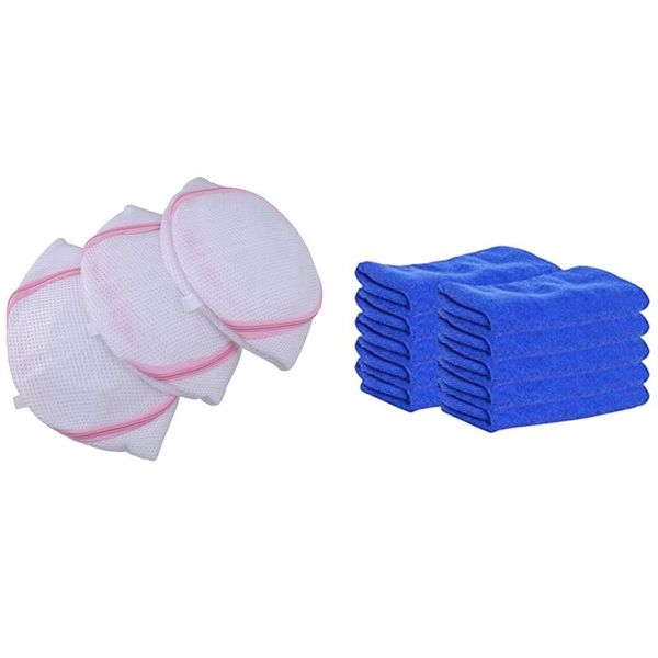 promotion 3 pcs laundry nets 15cm h x 17cm dia (white + pink) & 10 ultra-fine fiber square cleaning bags
promotion 3 pcs laundry nets 15cm h x 17cm dia (white + pink) & 10 ultra-fine fiber square cleaning bags