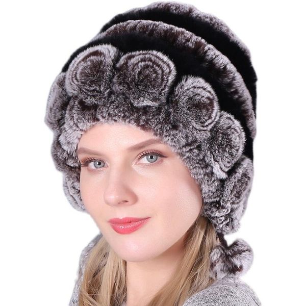 beanies winter warm real rex fur hat floral knitted thick beanie ear protected snow cap russian headgear with balls
beanies winter warm real rex fur hat floral knitted thick beanie ear protected snow cap russian headgear with balls