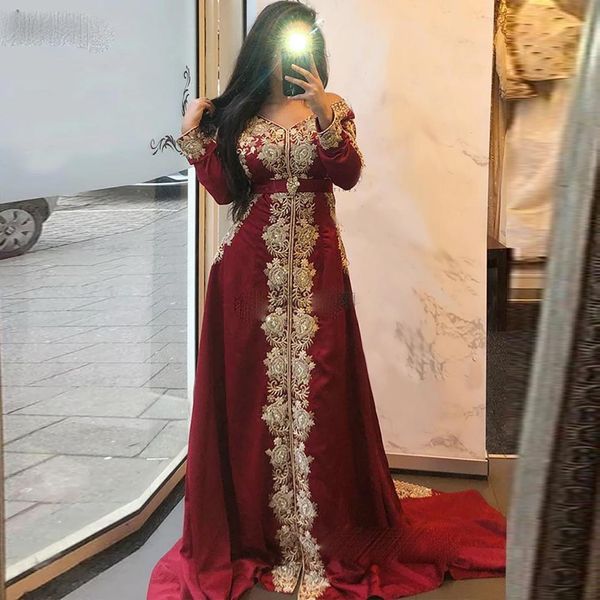 burgundy robes de soiree muslim formal evening dress moroccan caftan a-line appliques long sleeve dubai arabic prom gowns for women, Black;red
burgundy robes de soiree muslim formal evening dress moroccan caftan a-line appliques long sleeve dubai arabic prom gowns for women, Black;red