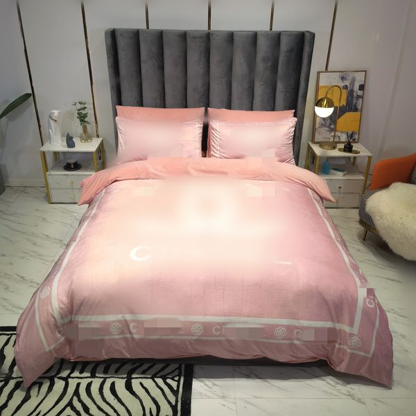 pink fashion designer bedding sets winter velvet bed sheet letter printed duvet cover pillowcases size designers comforter set
pink fashion designer bedding sets winter velvet bed sheet letter printed duvet cover pillowcases size designers comforter set