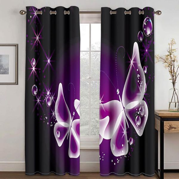 curtain & drapes 3d black series butterfly simple pattern blackout set hook, suitable for home curtains in living room and bedroom
curtain & drapes 3d black series butterfly simple pattern blackout set hook, suitable for home curtains in living room and bedroom