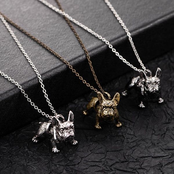 chokers fashion vintage old metal dog pendant necklace cute pug animal punk goth men and women accessories, Golden;silver
chokers fashion vintage old metal dog pendant necklace cute pug animal punk goth men and women accessories, Golden;silver