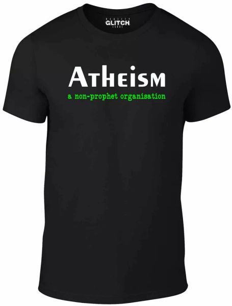 atheism men's t-shirt - funny religion atheist god dawkins belief prophet, White;black
atheism men's t-shirt - funny religion atheist god dawkins belief prophet, White;black