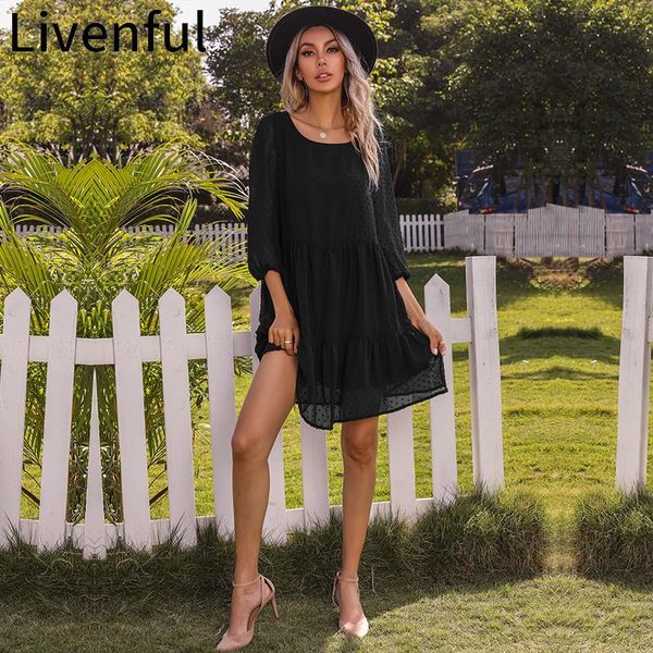 spring woman o-neck a-line black flower print loose dress women chiffon mini casual daily clothes fashion robe mujer dresses, Black;gray
spring woman o-neck a-line black flower print loose dress women chiffon mini casual daily clothes fashion robe mujer dresses, Black;gray