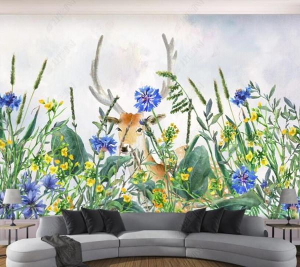 wallpapers papel de parede nordic hand painted flowers and plants elk 3d wallpaper mural,iving room tv wall bedroom papers home decor
wallpapers papel de parede nordic hand painted flowers and plants elk 3d wallpaper mural,iving room tv wall bedroom papers home decor
