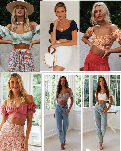 summer short sleeve off shoulder crop women puff vest bow tees and 2021 women's t-shirt, White
summer short sleeve off shoulder crop women puff vest bow tees and 2021 women's t-shirt, White