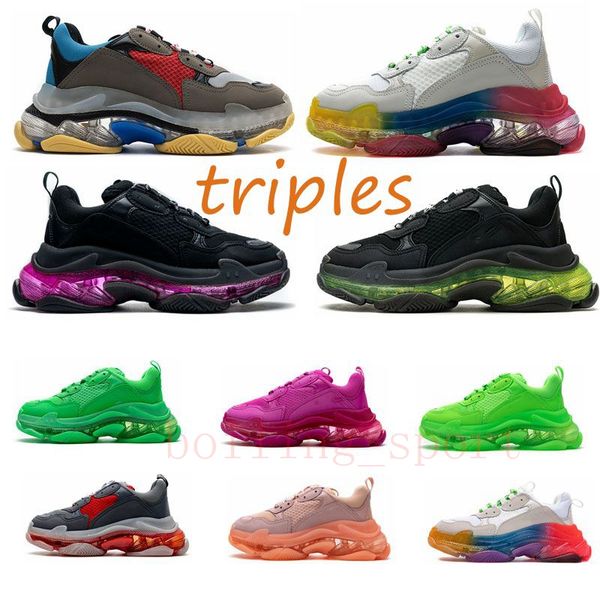 designer clear sole 17fw black triple s sneaker casual dad shoes men women fashion paris vintage old crystal bottom triple-s platform sports
designer clear sole 17fw black triple s sneaker casual dad shoes men women fashion paris vintage old crystal bottom triple-s platform sports