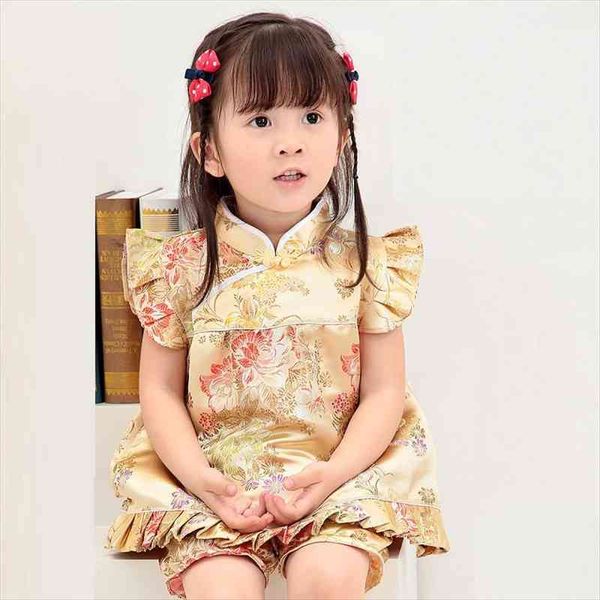 summer floral qipao childrens sets year chinese baby girls dresses short pants cheongsam outfits, White
summer floral qipao childrens sets year chinese baby girls dresses short pants cheongsam outfits, White