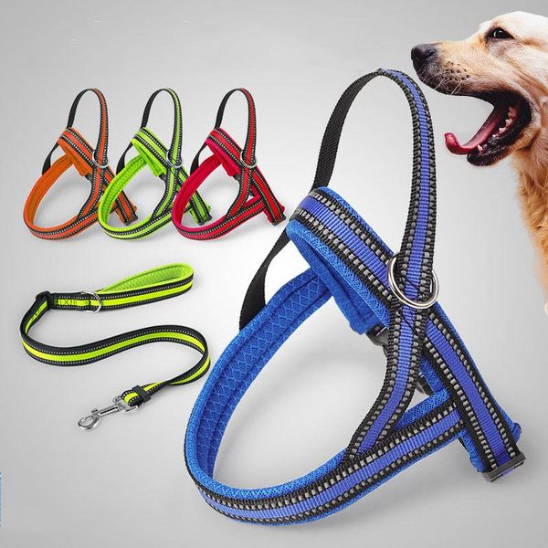 dog collars & leashes soft padded harness vest leash pet lead nylon reflective no pull strap for walking training small medium large dogs
dog collars & leashes soft padded harness vest leash pet lead nylon reflective no pull strap for walking training small medium large dogs