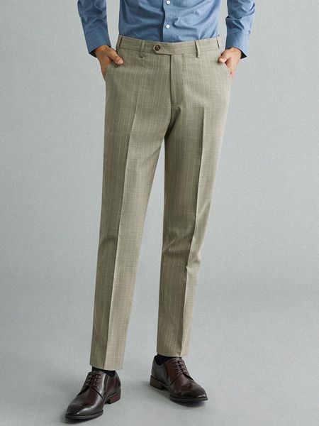 men's suits & blazers men clothing khaki stripe leisure pants 2021 autumn business man casual style plus size 42 wedding groom dress tr, White;black
men's suits & blazers men clothing khaki stripe leisure pants 2021 autumn business man casual style plus size 42 wedding groom dress tr, White;black