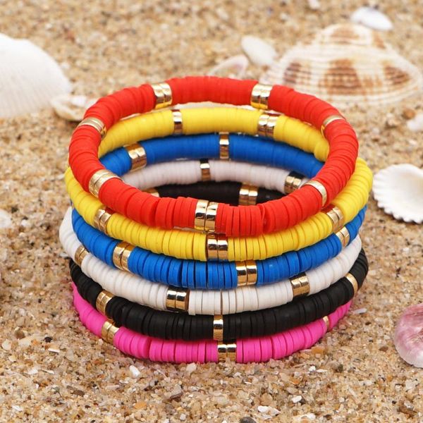 beaded, strands polymer clay bracelet 6mm heishi disc beads bracelets for women men jewelry gold color beaded pulseras party jewellery, Black
beaded, strands polymer clay bracelet 6mm heishi disc beads bracelets for women men jewelry gold color beaded pulseras party jewellery, Black