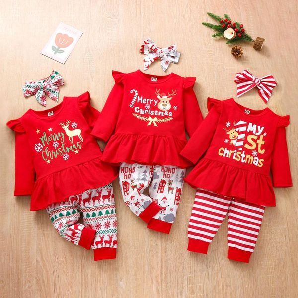 clothing sets baby girls clothes christmas xmas cartoon deer letter printed ruffles +pants 2pc outfits toddler born infant set, White
clothing sets baby girls clothes christmas xmas cartoon deer letter printed ruffles +pants 2pc outfits toddler born infant set, White