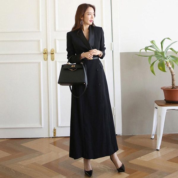 women's trench coats 2021 autumn winter office lady runway designer women long coat turn-down collar double breasted outwear with sashe, Tan;black
women's trench coats 2021 autumn winter office lady runway designer women long coat turn-down collar double breasted outwear with sashe, Tan;black