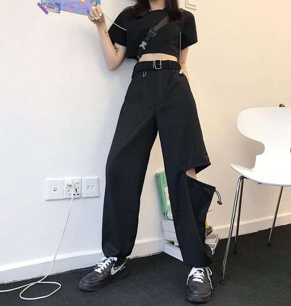 women's pants & capris women hip hop black cargo streetwear hole loose tooling female trousers high waist overalls joggers summer, Black;white
women's pants & capris women hip hop black cargo streetwear hole loose tooling female trousers high waist overalls joggers summer, Black;white