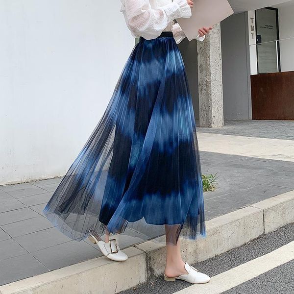 skirts qoerlin mesh elastic waist tutu skirt gradient color fashion pleated midi summer a-line high long gauze saia mujer, Black
skirts qoerlin mesh elastic waist tutu skirt gradient color fashion pleated midi summer a-line high long gauze saia mujer, Black