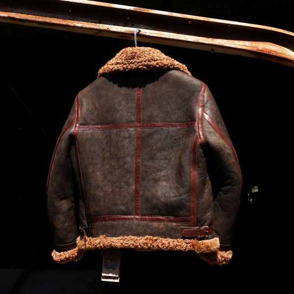 men's leather & faux us cdb3-6 european size super warm genuine sheep coat mens big b3 shearling bomber merino fur jacket, Black
men's leather & faux us cdb3-6 european size super warm genuine sheep coat mens big b3 shearling bomber merino fur jacket, Black