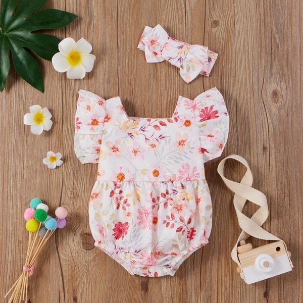 baby girls summer clothing infant born girl floral bodysuit sleeveless ruffled jumpsuits with headband rompers, Blue
baby girls summer clothing infant born girl floral bodysuit sleeveless ruffled jumpsuits with headband rompers, Blue