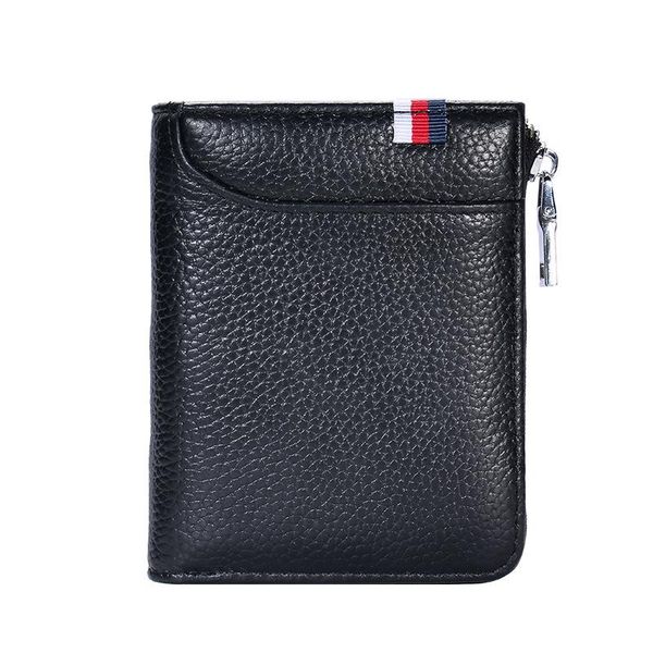 wallets men's leather fashion wallet short card case anti-theft brush driver's license money clip holder, Red;black
wallets men's leather fashion wallet short card case anti-theft brush driver's license money clip holder, Red;black