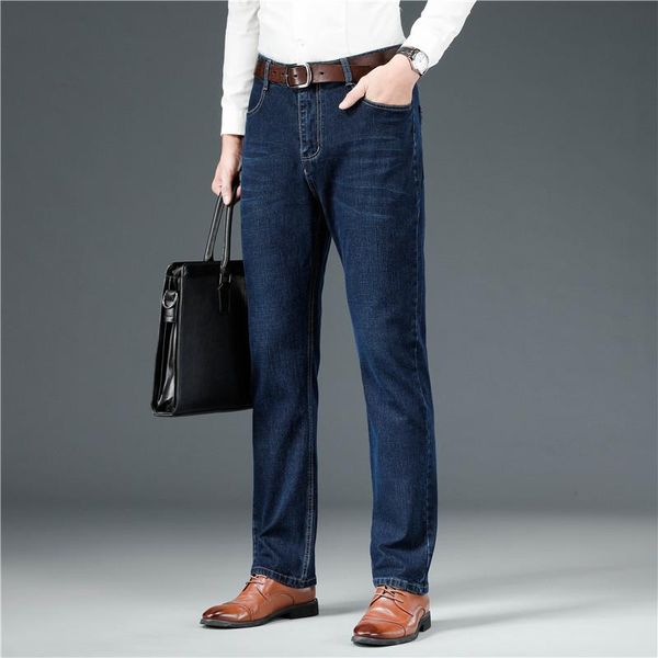 men's jeans four seasons straight loose dark blue middle-aged business casual long trousers thin light and breathable
men's jeans four seasons straight loose dark blue middle-aged business casual long trousers thin light and breathable