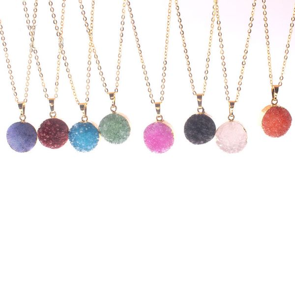 natural crystal stone gold silver plated pendant necklaces jewelry with chain for women girl fashion accessories
natural crystal stone gold silver plated pendant necklaces jewelry with chain for women girl fashion accessories