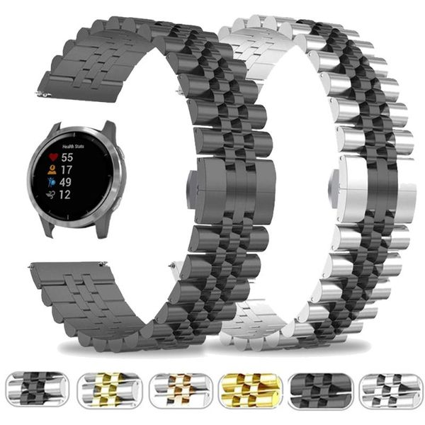 watch bands 20/22mm stainless steel watchband for garmin vivoactive 3 4 wrist strap active/vivomove hr band bracelet, Black;brown
watch bands 20/22mm stainless steel watchband for garmin vivoactive 3 4 wrist strap active/vivomove hr band bracelet, Black;brown