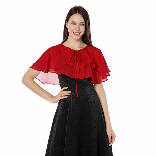 wraps & jackets white black women chiffon bolero prom party o-neck lace up shrugs elegant simple soft casual cape wedding evening dress
wraps & jackets white black women chiffon bolero prom party o-neck lace up shrugs elegant simple soft casual cape wedding evening dress
