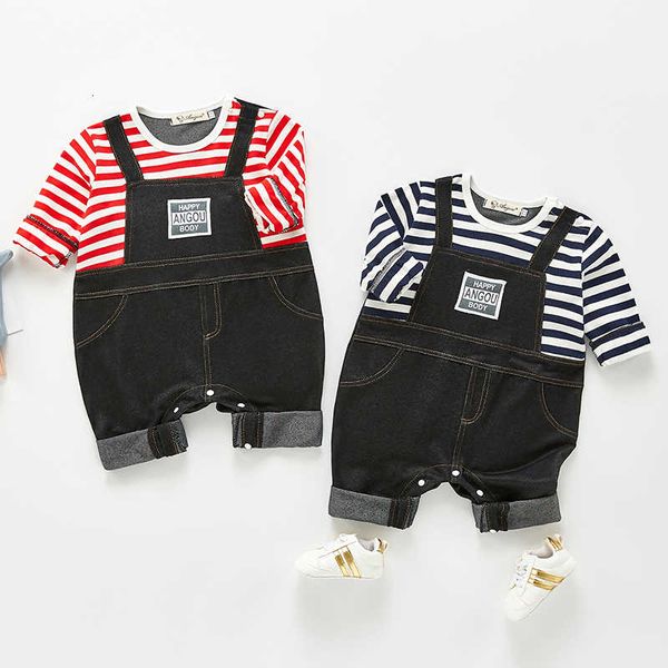 spring casual boys stripe romper long sleeve boy rompers cowboy jumpsuit baby clothes, Blue
spring casual boys stripe romper long sleeve boy rompers cowboy jumpsuit baby clothes, Blue