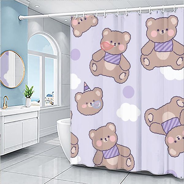 shower curtains cute bear printing waterproof polyester bathroom curtain el with hook cortina ducha baño
shower curtains cute bear printing waterproof polyester bathroom curtain el with hook cortina ducha baño