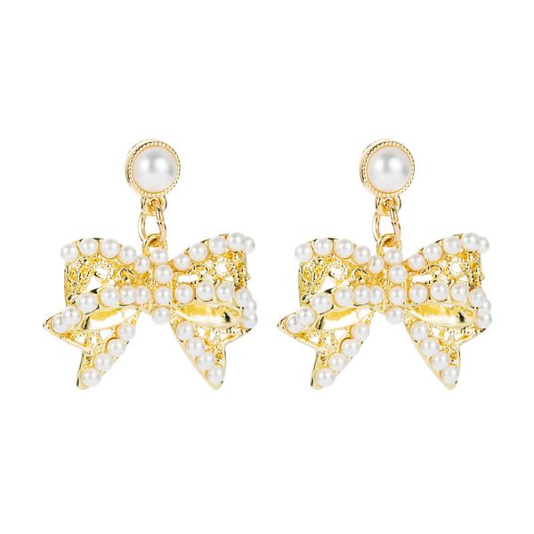 korean bow elegant imitation pearl drop earrings 2020 rhinestone bowknot pearl fashion party earrings for women party gift, Silver
korean bow elegant imitation pearl drop earrings 2020 rhinestone bowknot pearl fashion party earrings for women party gift, Silver