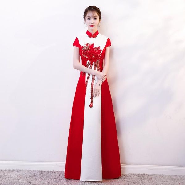 ethnic clothing vintage satin flower printed qipao classic mandarin collar cheongsam traditional short sleeve elegant casual dress banquet g, Red
ethnic clothing vintage satin flower printed qipao classic mandarin collar cheongsam traditional short sleeve elegant casual dress banquet g, Red
