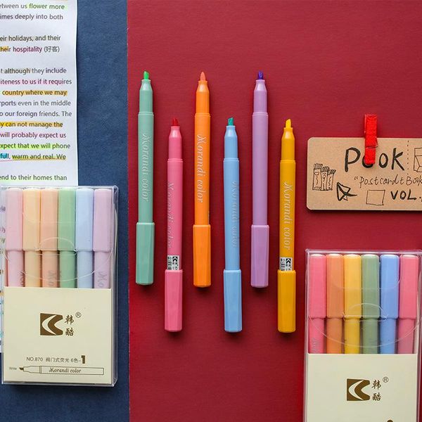 highlighters 6pcs retro morandi color highlighter pen set valve control fluorescent marker liner for highlighting drawing office school f254, Black;red
highlighters 6pcs retro morandi color highlighter pen set valve control fluorescent marker liner for highlighting drawing office school f254, Black;red
