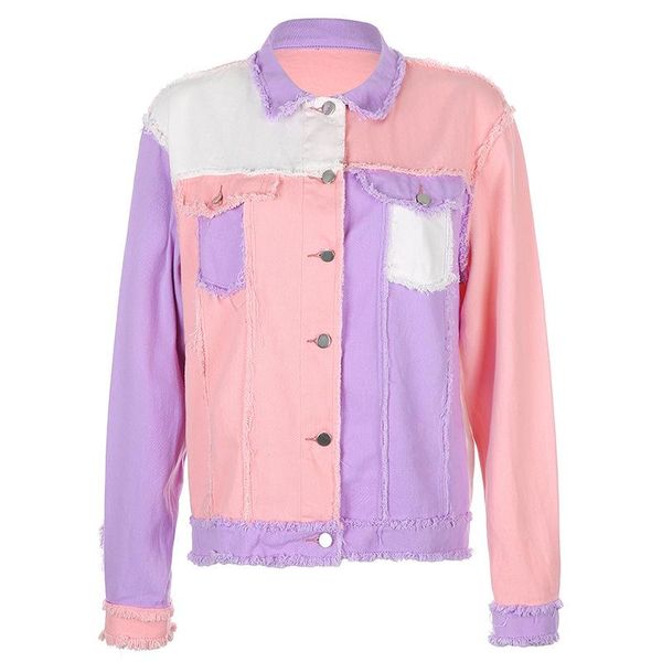 patchwork casual denim jacket women 2021 autumn winter selling fashion oversize jackets streetwear women's, Black;brown
patchwork casual denim jacket women 2021 autumn winter selling fashion oversize jackets streetwear women's, Black;brown