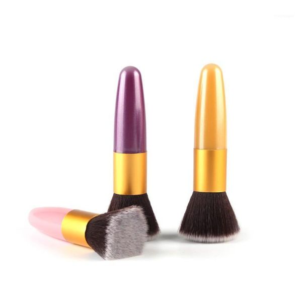 beginner flat buffer foundation powder brush cosmetic makeup basic tool plastic handle m31 
beginner flat buffer foundation powder brush cosmetic makeup basic tool plastic handle m31