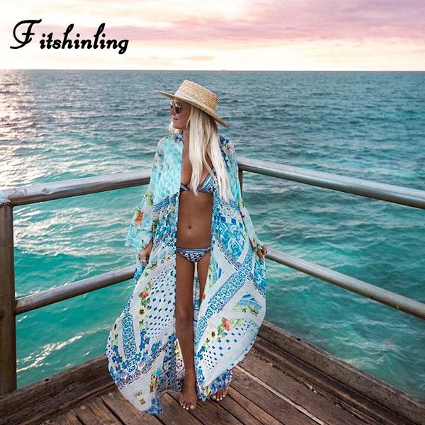 fitshinling oversized chiffon bikini cover-up swimwear print holiday boho long cardigan beautiful beach kimono covers women's, White;black
fitshinling oversized chiffon bikini cover-up swimwear print holiday boho long cardigan beautiful beach kimono covers women's, White;black