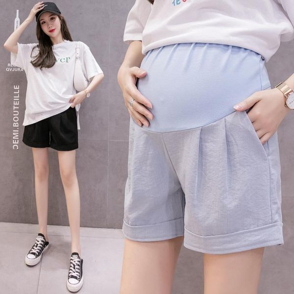 1535# summer thin cotton linen maternity shorts adjustable belly wide leg loose for pregnant women casual pregnancy bottoms, White
1535# summer thin cotton linen maternity shorts adjustable belly wide leg loose for pregnant women casual pregnancy bottoms, White
