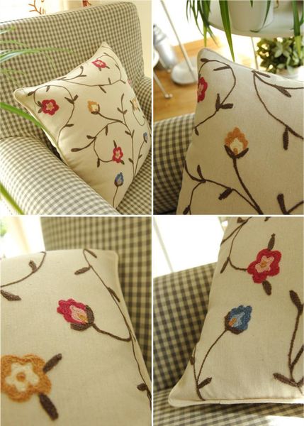 handmade emroidered beautiful vines sofa back cushion cover rustic 45*45cm cotton linen for home/car decor cushion/decorative pillow
handmade emroidered beautiful vines sofa back cushion cover rustic 45*45cm cotton linen for home/car decor cushion/decorative pillow