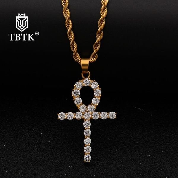 pendant necklaces tbtk egyptian ankh key of life necklace beautiful cross jewelry costume for hiphop man shining zircon, Silver
pendant necklaces tbtk egyptian ankh key of life necklace beautiful cross jewelry costume for hiphop man shining zircon, Silver