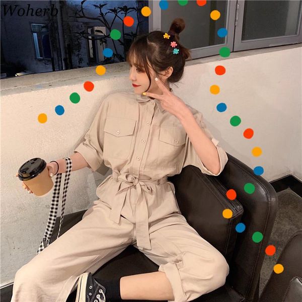 women's jumpsuits & rompers woherb casual solid long sleeve jumpsuit women loose palysuit female ol work caro for high waist, Black;white
women's jumpsuits & rompers woherb casual solid long sleeve jumpsuit women loose palysuit female ol work caro for high waist, Black;white