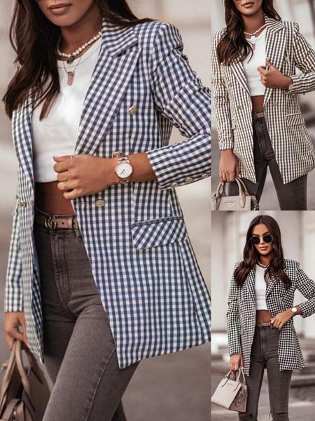 women's suits & blazers blazer casual long sleeve office suit striped coat cardigan 2021 autumn women jackets formal ladies coats, White;black
women's suits & blazers blazer casual long sleeve office suit striped coat cardigan 2021 autumn women jackets formal ladies coats, White;black