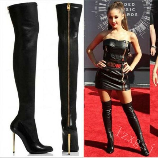 boots women's autumn and winter solid color fashion warm thin high heel pointed metal zipper quality pu women shoes, Black
boots women's autumn and winter solid color fashion warm thin high heel pointed metal zipper quality pu women shoes, Black
