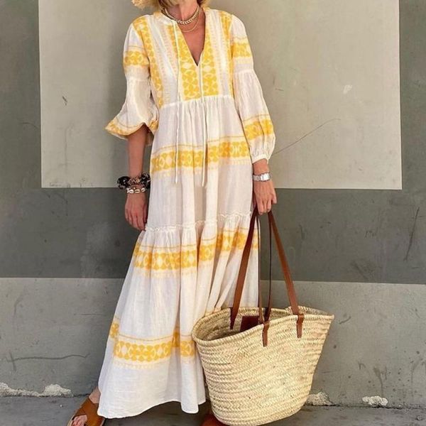 casual dresses bohemian women's wear 2021 fall style ladies -selling printed v-neck long-sleeved dress fashion stitching, Black;gray
casual dresses bohemian women's wear 2021 fall style ladies -selling printed v-neck long-sleeved dress fashion stitching, Black;gray