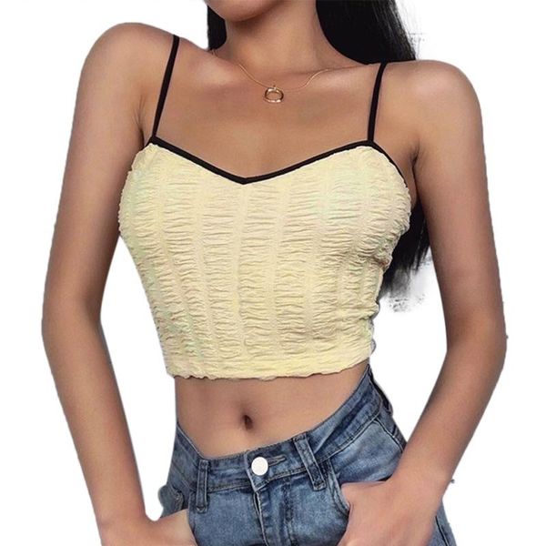 women's tanks & camis women spaghetti straps camisole elastic ruched crop tank sleeveless bandeau tube, White
women's tanks & camis women spaghetti straps camisole elastic ruched crop tank sleeveless bandeau tube, White