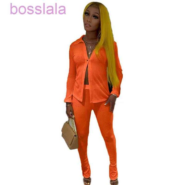 women two piece pants set 2022 spring designer sweatshirts long sleeve button shirt and trousers slim thin pit jogger suit, White
women two piece pants set 2022 spring designer sweatshirts long sleeve button shirt and trousers slim thin pit jogger suit, White