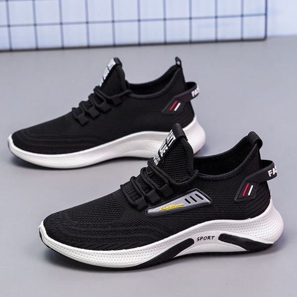 casual shoes spring and autumn new men's shoes high elastic breathable flying woven sports casual bli2, Black
casual shoes spring and autumn new men's shoes high elastic breathable flying woven sports casual bli2, Black