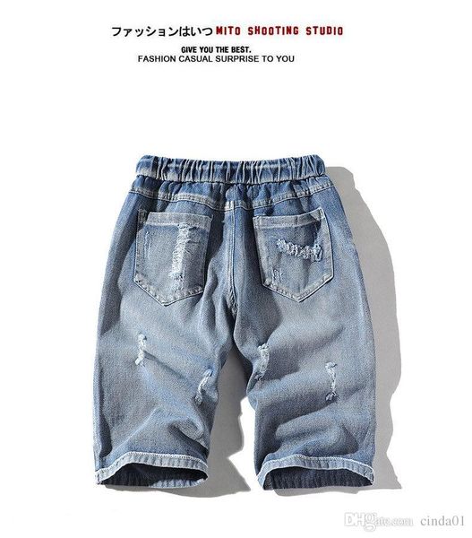 Style Five-cent Jeans Pattern Knee Length Jeans Casual Straight Softener Fashionable Popular Mens Elastic Waist, Blue
Style Five-cent Jeans Pattern Knee Length Jeans Casual Straight Softener Fashionable Popular Mens Elastic Waist, Blue