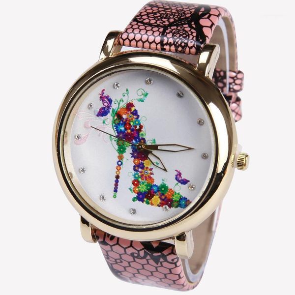 wristwatches geneva pu leather high heels flowers watch woman vintage retro women wristwatch golden rim girl dama, Slivery;brown
wristwatches geneva pu leather high heels flowers watch woman vintage retro women wristwatch golden rim girl dama, Slivery;brown