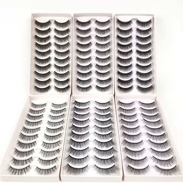 10 pairs 3d faux mink lashes fluffy soft wispy volume natural long false eyelashes reusable fake eyelash makeup
10 pairs 3d faux mink lashes fluffy soft wispy volume natural long false eyelashes reusable fake eyelash makeup