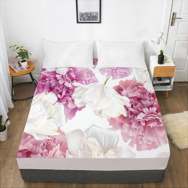 sheets & sets luxury elastic fitted sheet bed with an band mattress cover 150x200/160x200 for home flowers light pink
sheets & sets luxury elastic fitted sheet bed with an band mattress cover 150x200/160x200 for home flowers light pink
